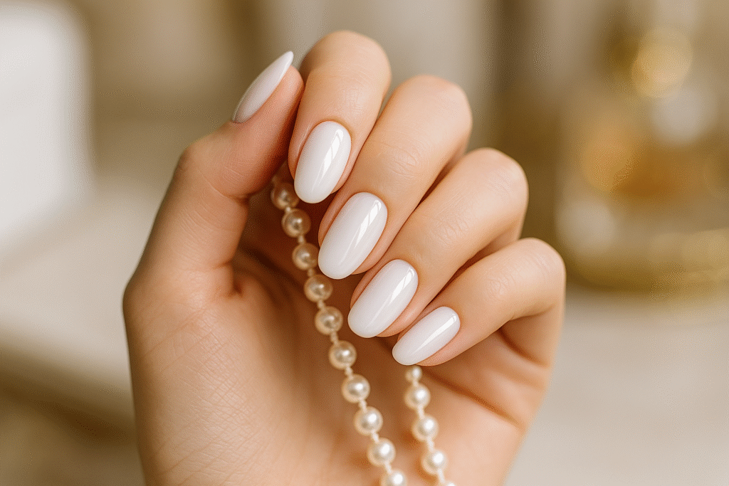 Milky White Glazed Nails: The Look Everyone Wants