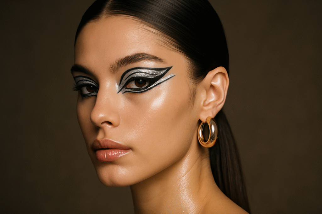 Bold Graphic Eyeliner - 2025 Beauty Trend