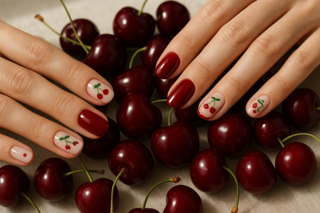 Cherry Nails Inspo: 5 Cute Ways to Rock the Juiciest Trend