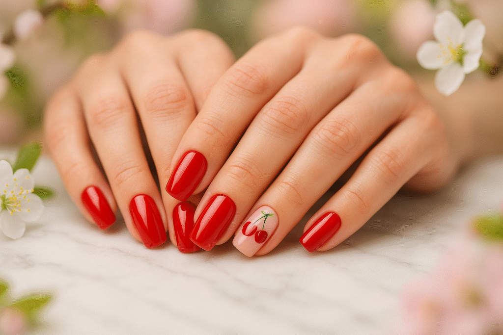 Cherry Nails Inspo: 5 Cute Ways to Rock the Juiciest Trend
