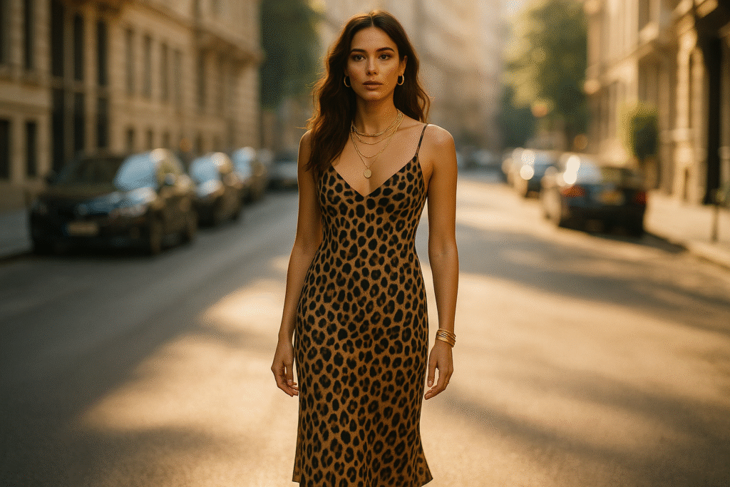 Leopard Print Dress for Spring and Summer Style