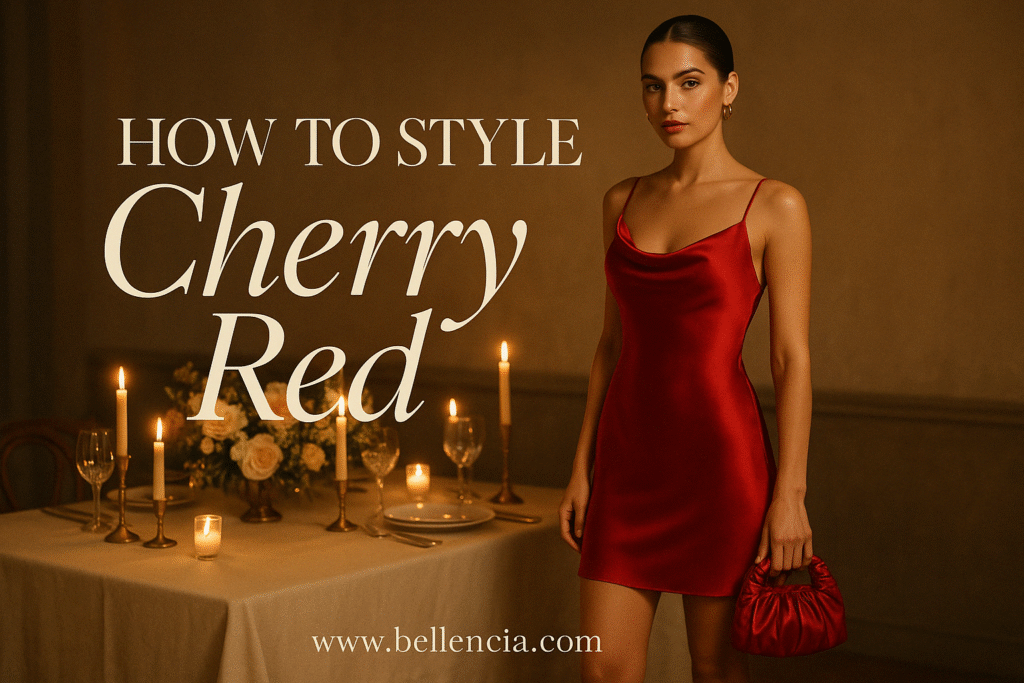 How to Style Cherry Red Without Looking Overdone
