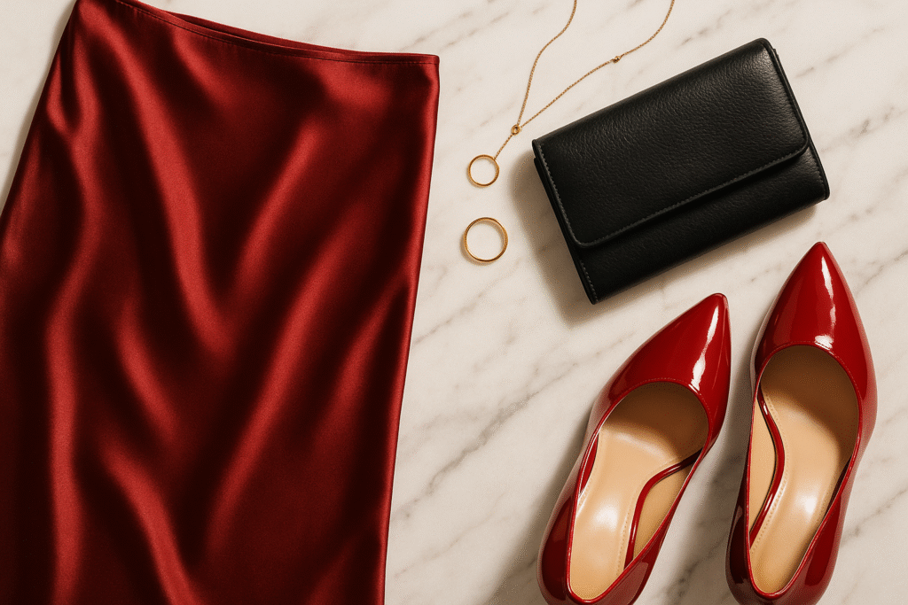 How to Style Cherry Red Without Looking Overdone