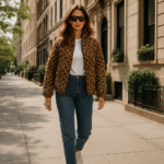 How to Style a Leopard Quilted Jacket for Spring