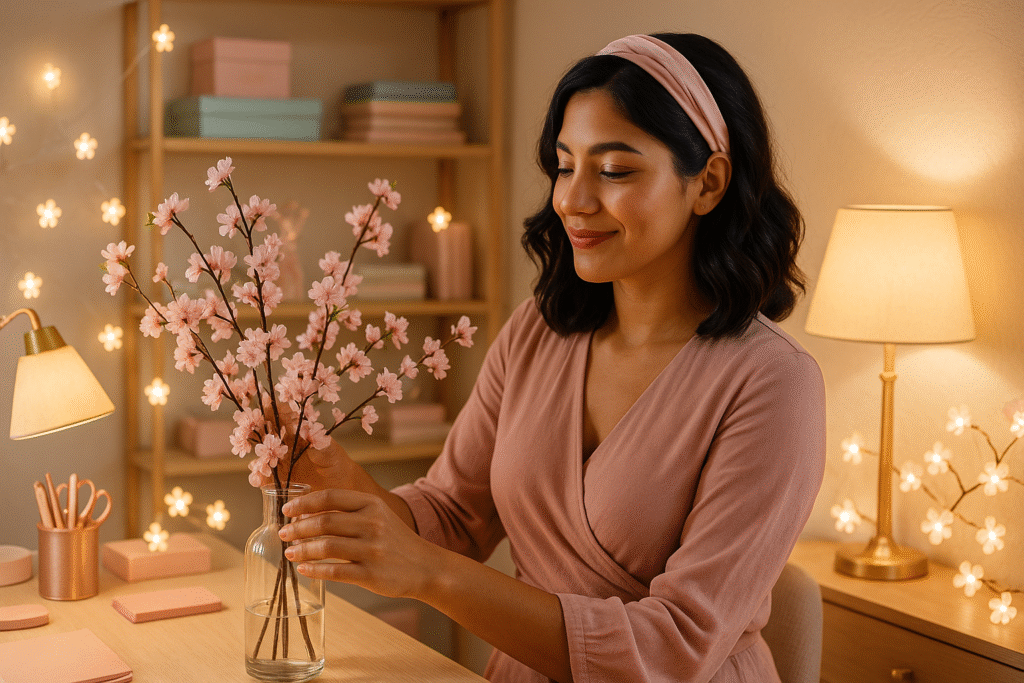 Cherry Blossom Office Vibes Transform Your Workspace with Tranquil Elegance