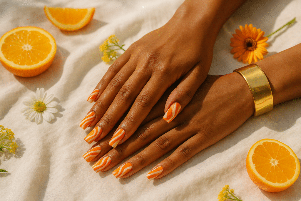 10 Orange Spring Nail Ideas That Feel Like Sunshine