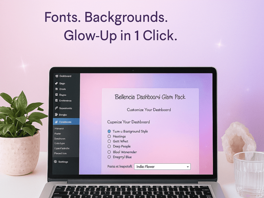 Bellencia Dashboard Glam Pack – Custom WordPress Admin Plugin