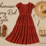 5 Boho-Chic Ways to Style a Cherry Red Dress This Season
