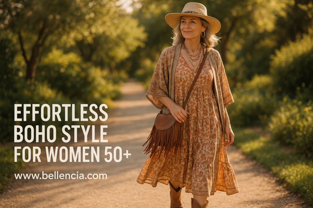Effortless Boho Dress Style Tips for Women 50+