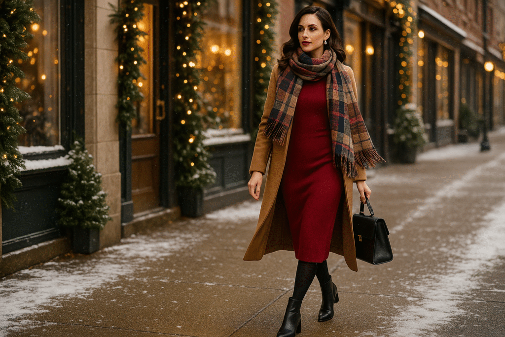 7 Stunning Ways to Style a Cherry Red Midi Dress