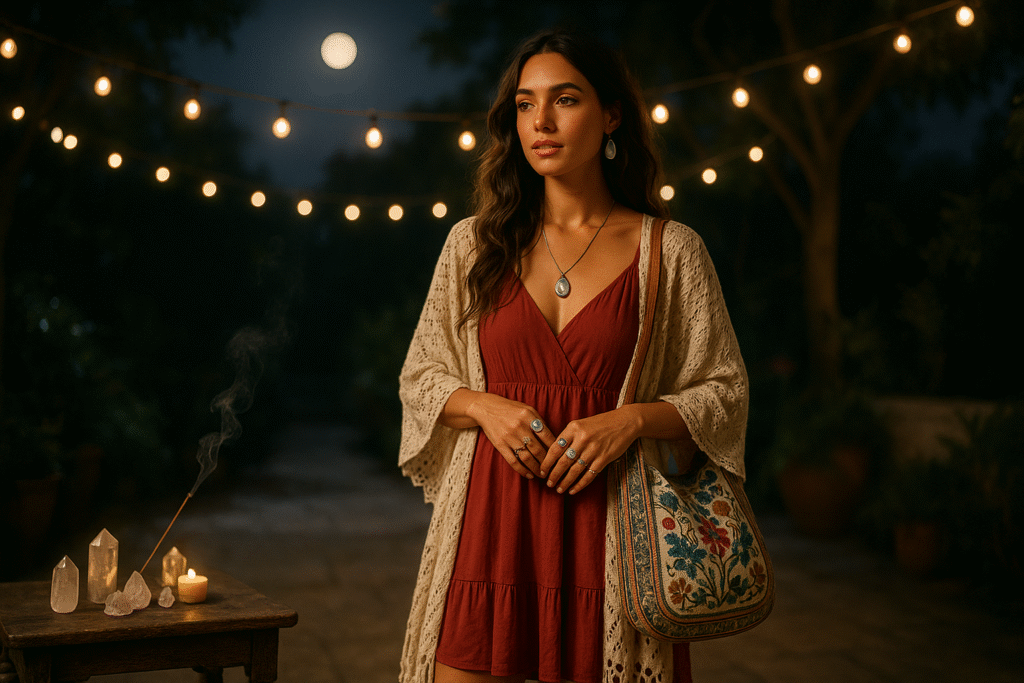 5 Boho-Chic Ways to Style a Cherry Red Dress This Season