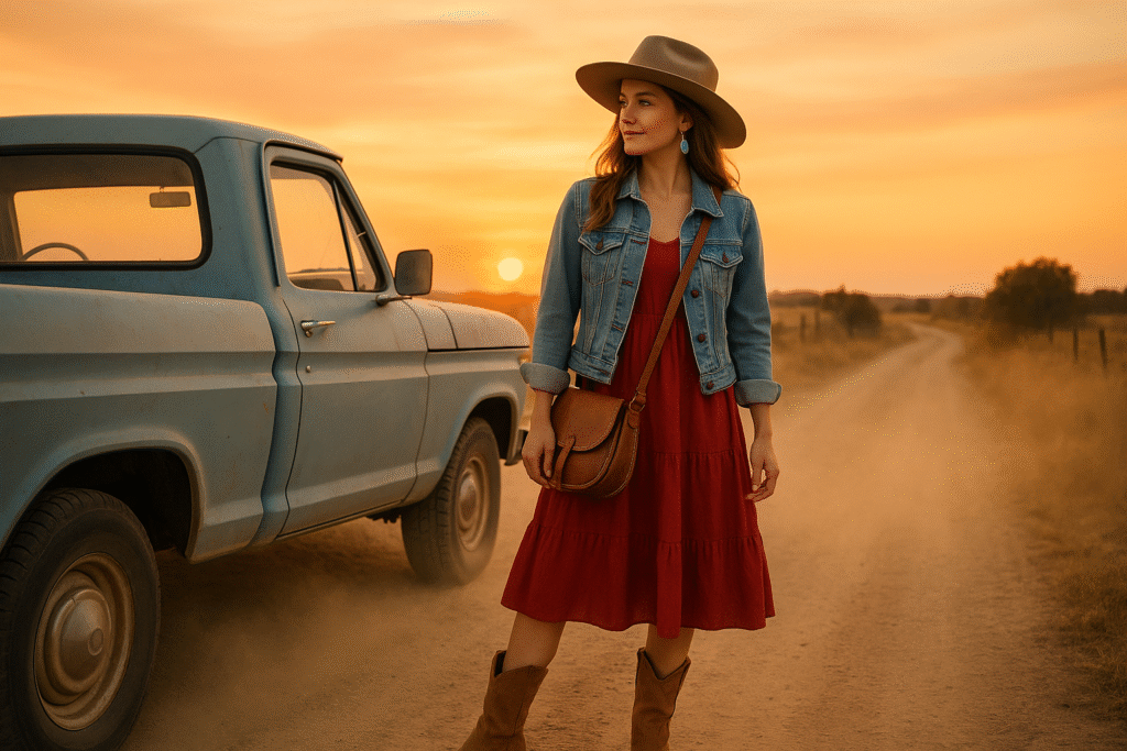 5 Boho-Chic Ways to Style a Cherry Red Dress This Season