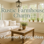Rustic Farmhouse Home Decor: 7 Summer Styling Ideas