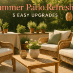 Summer Patio Refresh: 5 Easy Upgrades for a Cozy Outdoor Oasis