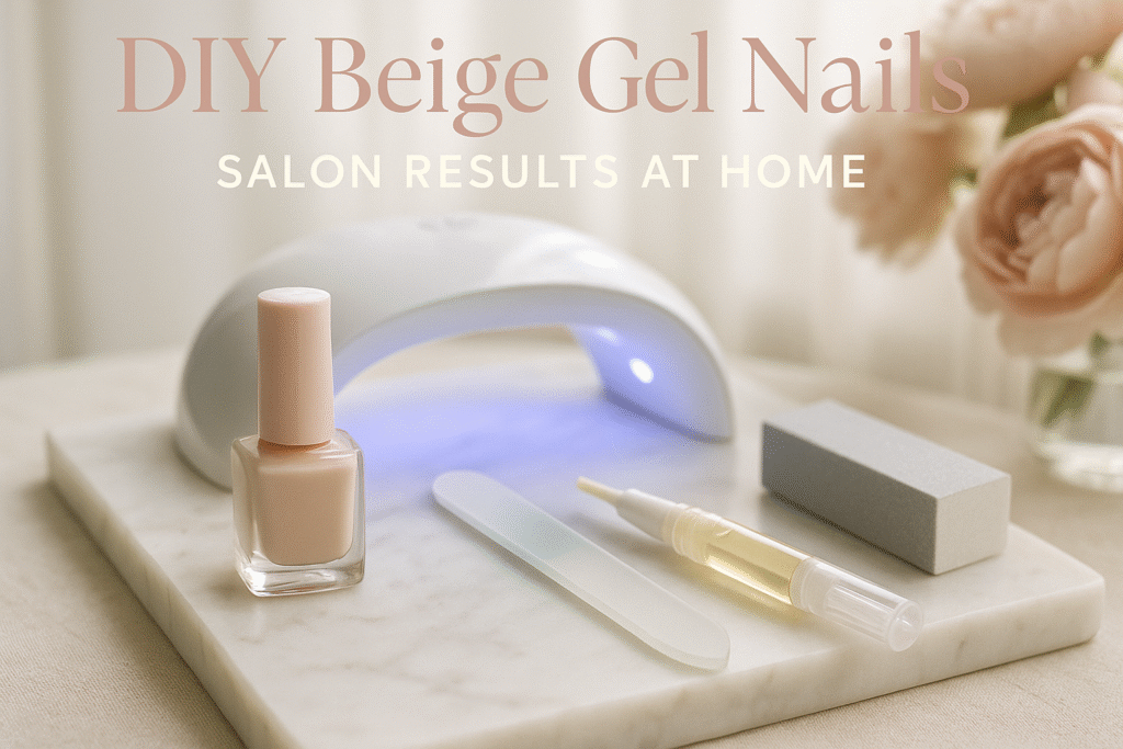 How to Create Salon-Quality Milky Beige Gel Nails at Home