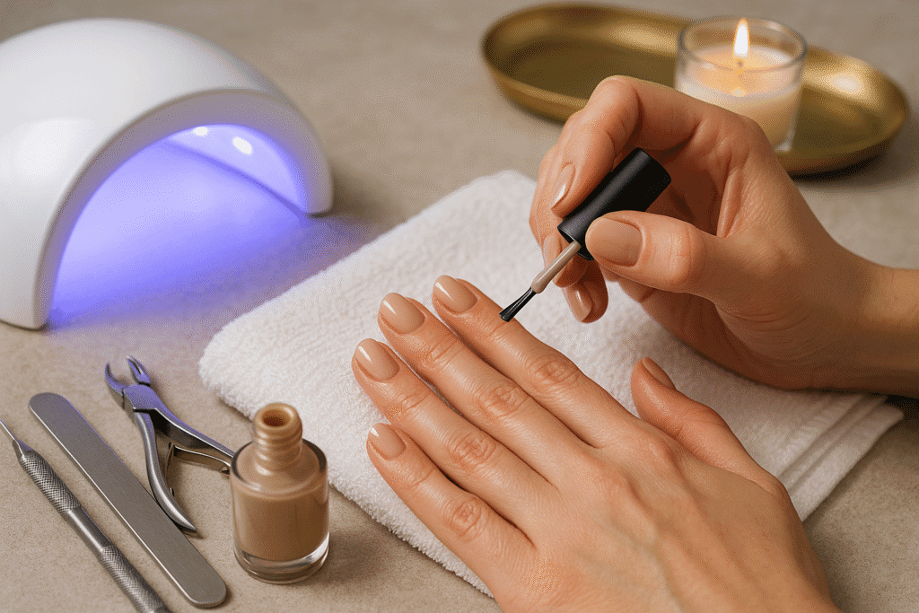 How to Create Salon-Quality Milky Beige Gel Nails at Home