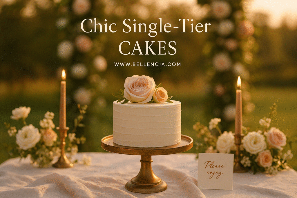 Chic Single Tier Wedding Cakes for 2025