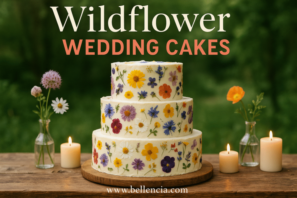 Wildflower Wedding Cakes That Bloom with Style