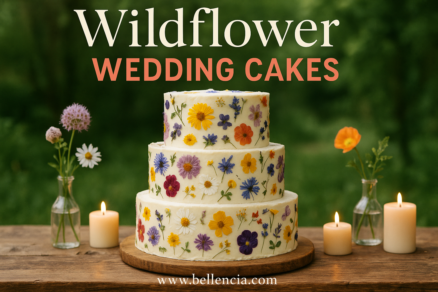 Wildflower Wedding Cakes That Bloom with Style