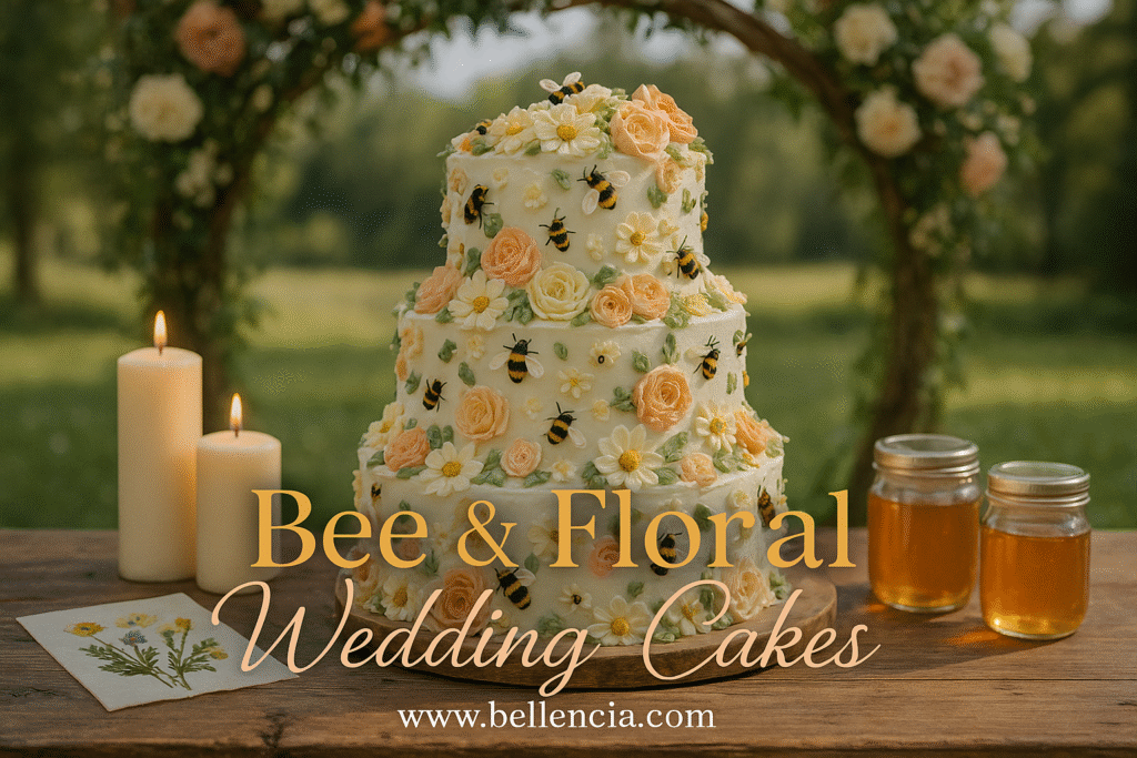 Bee & Floral Wedding Cakes That Wow