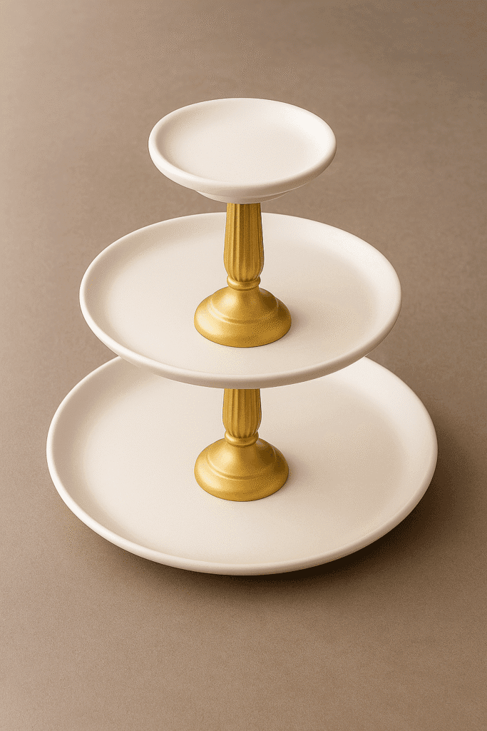 DIY Tiered Tray for Coffee Bar or Entry Table