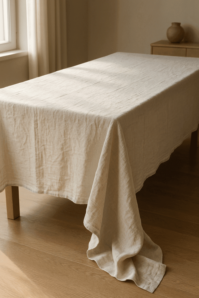 Layered Tablescapes with Linen, Lace & Wood