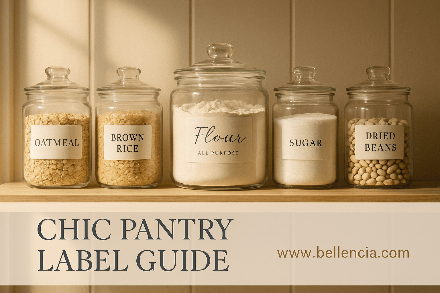 Chic Pantry Labels You Can Make at Home (With Free Templates)