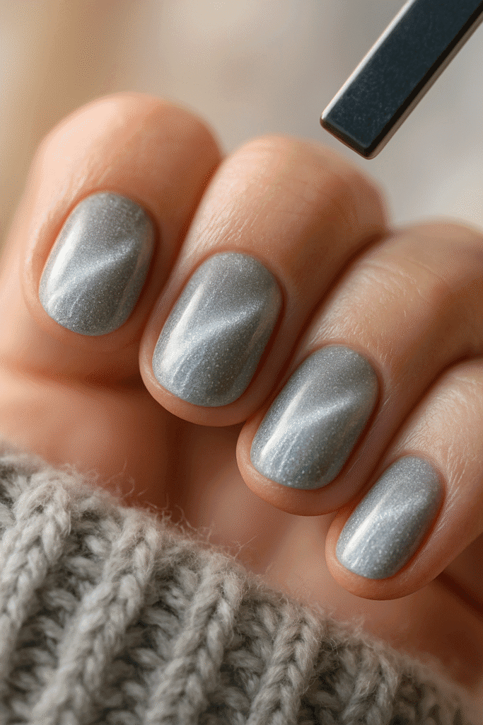 10 Winter Cat Eye Nails That Sparkle in Every Light