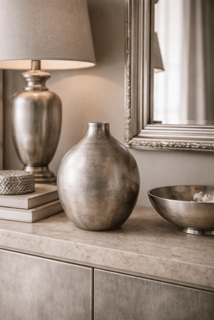 Navy + Silver Moodboards for a Polished, Timeless Space