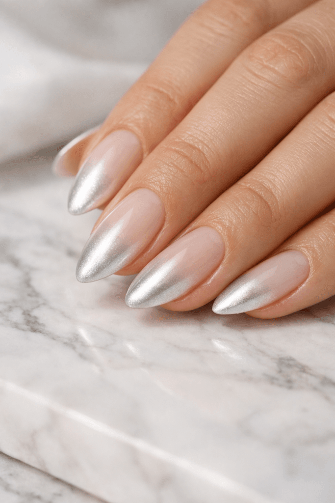 20 Milky Glazed Nail Designs You Can Create with One Chrome Powder