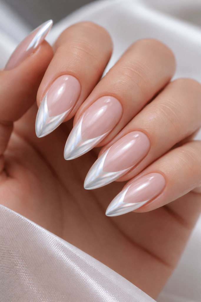 20 Milky Glazed Nail Designs You Can Create with One Chrome Powder