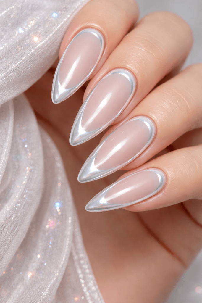 20 Milky Glazed Nail Designs You Can Create with One Chrome Powder
