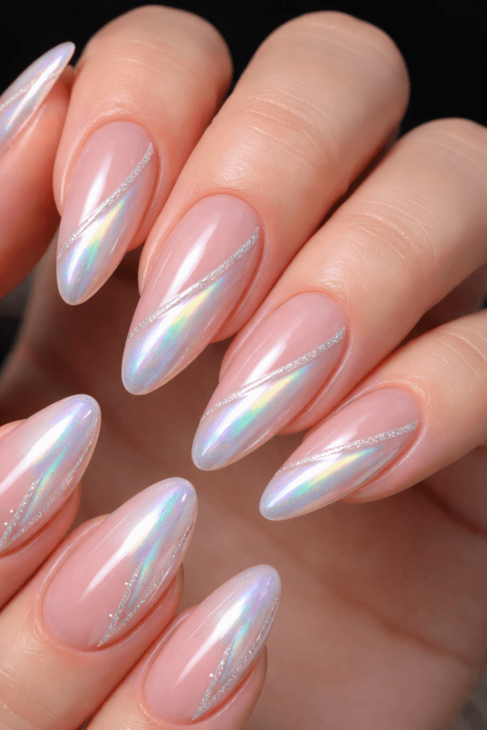 20 Milky Glazed Nail Designs You Can Create with One Chrome Powder