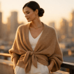 How to Wear a Knit Shawl Wrap So It Looks Expensive