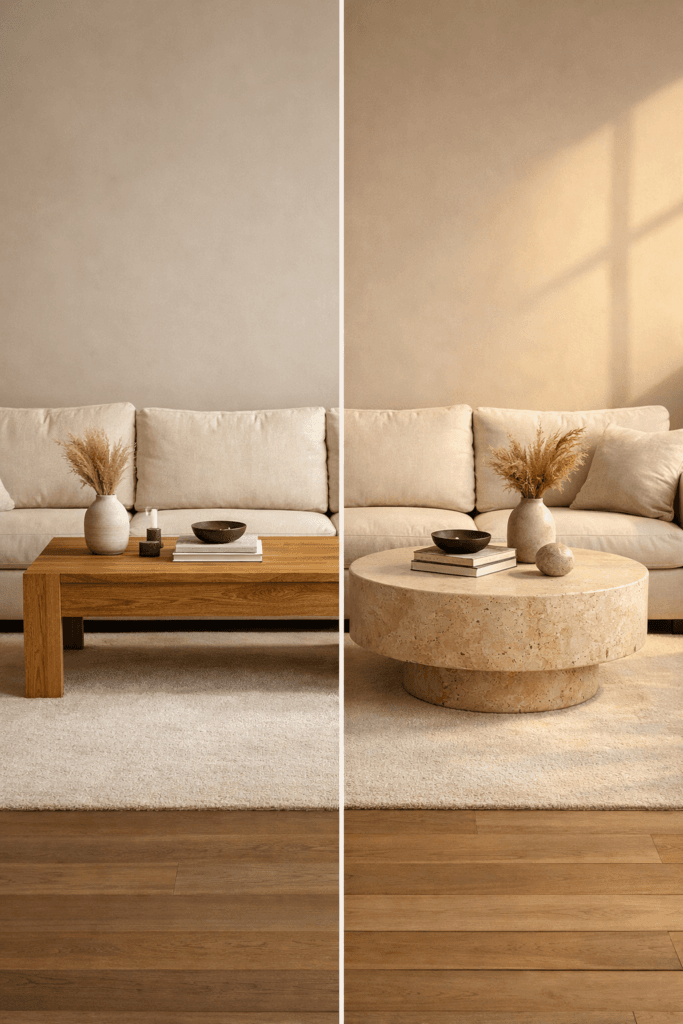 The Coffee Table Size Rule Designers Use (Stop Guessing the Scale)