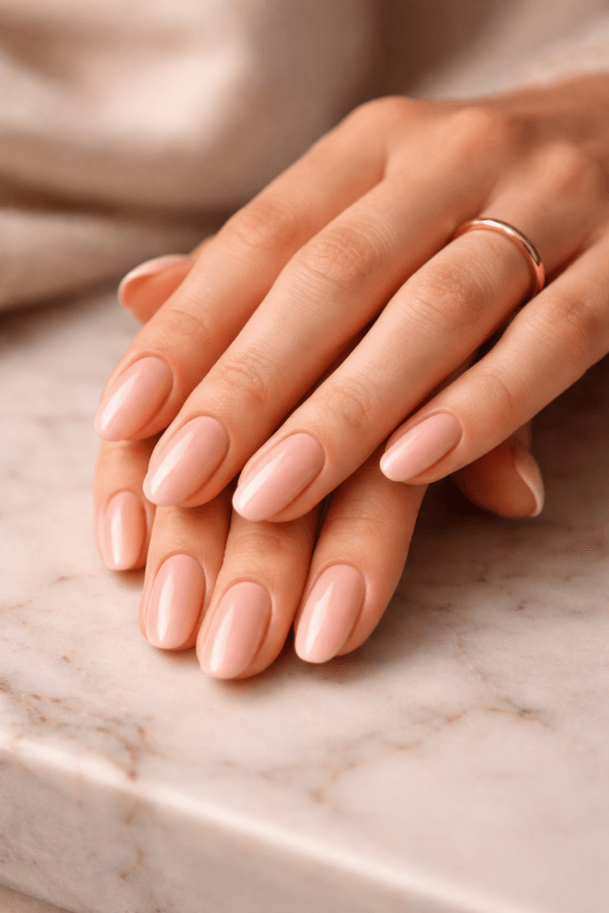 Soft Nude & Clean Girl Nails