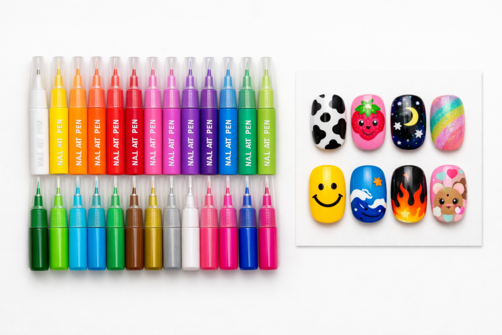 24-color nail art pen set overview and colors
