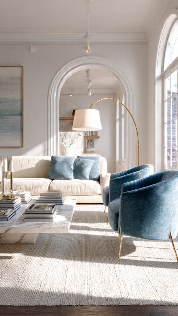 Cool Blue Interior Design: The Color Designers Are Replacing Gray With
