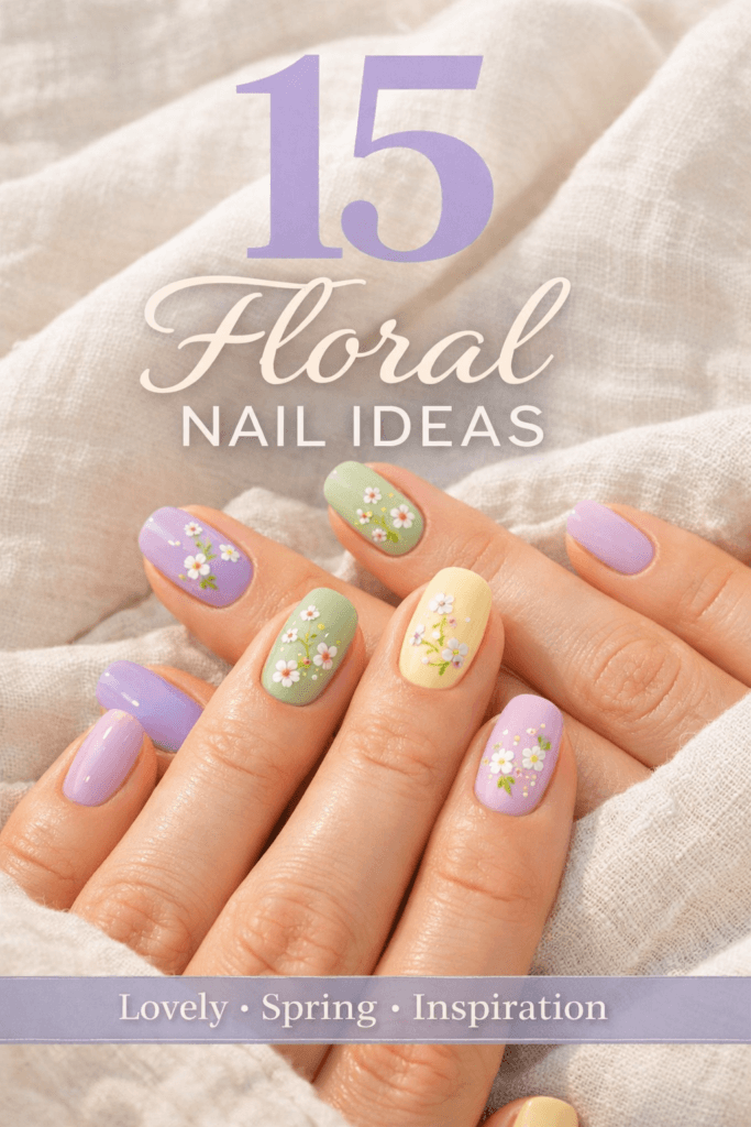 15 Spring Flower Nails That Look Clean, Soft, and Expensive