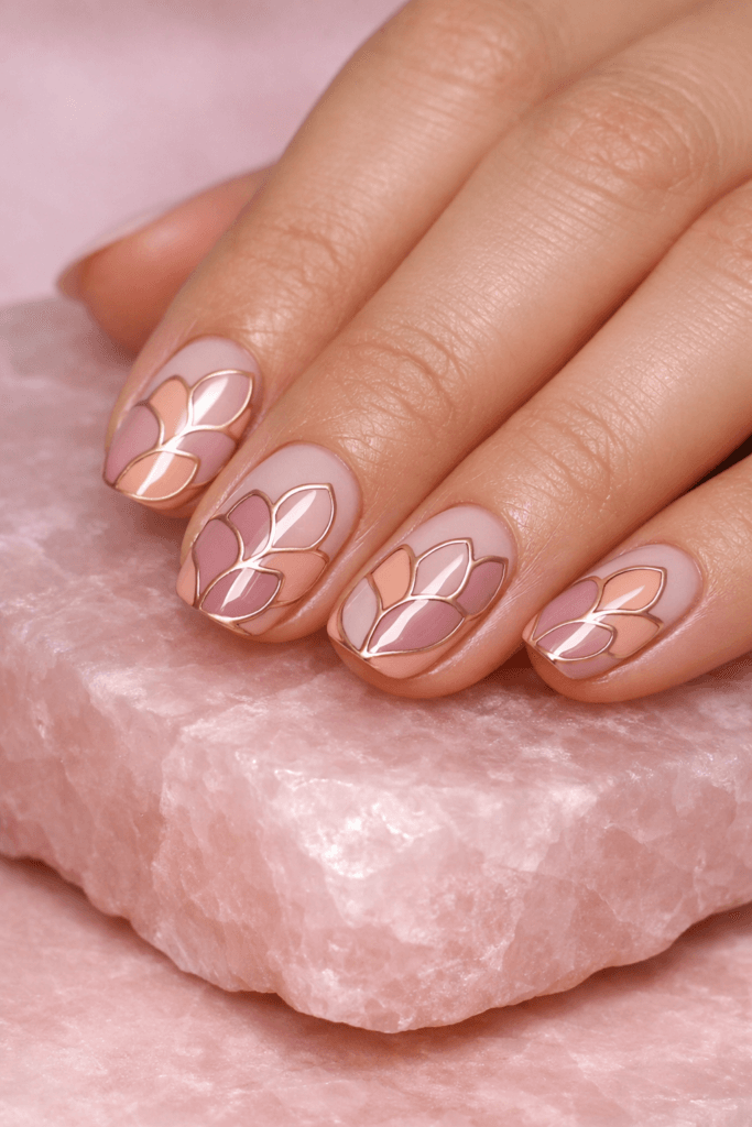 20 Milky Glass Cloisonné Nail Designs That Look Like Porcelain Art