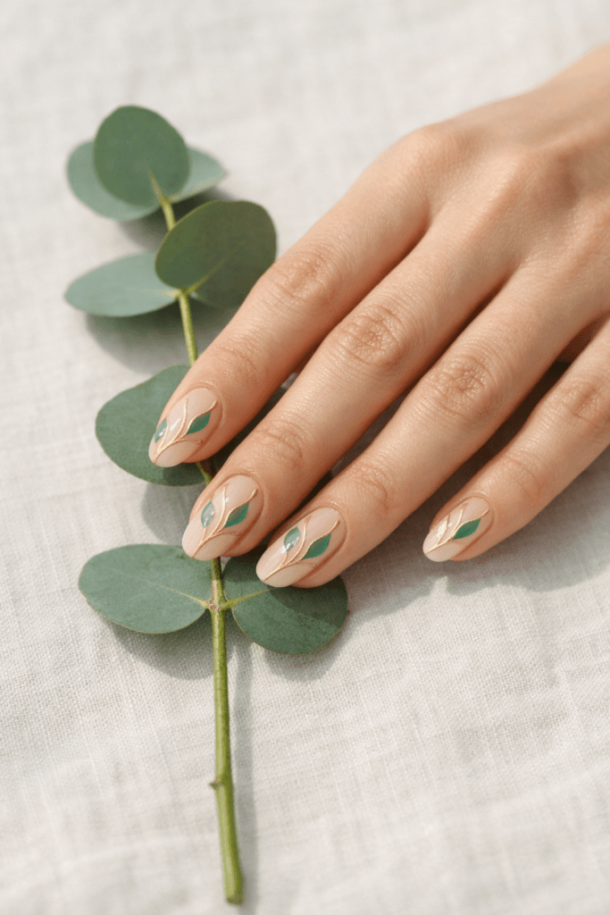 20 Milky Glass Cloisonné Nail Designs That Look Like Porcelain Art