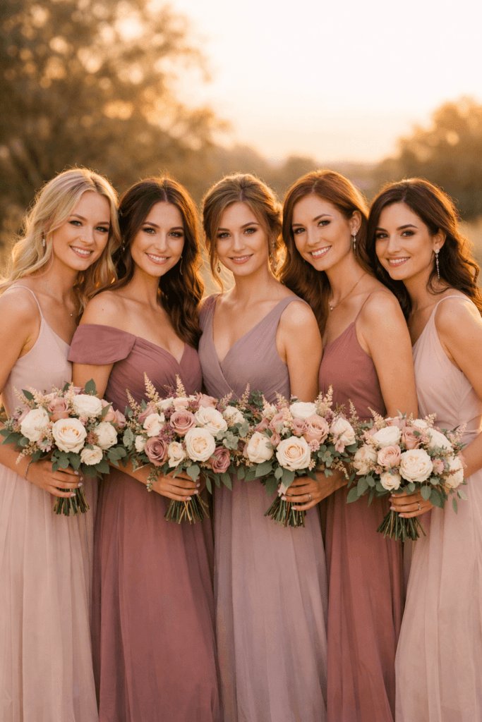 Bridesmaid Dresses That Look Elegant, Modern & Photogenic