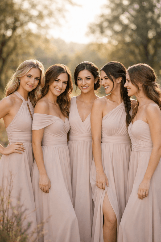 Bridesmaid Dresses That Look Elegant, Modern & Photogenic